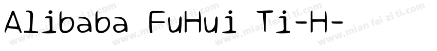 Alibaba FuHui Ti-H字体转换